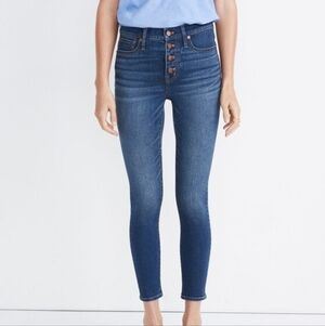 Madewell 9" Mid-Rise Skinny Crop Jeans, Color Dewey Wash Size 25